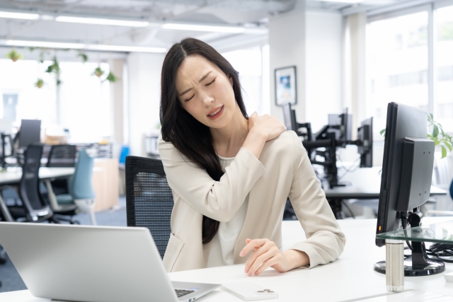 肩こりに悩む方のイメージ あさば整骨院 南流山店